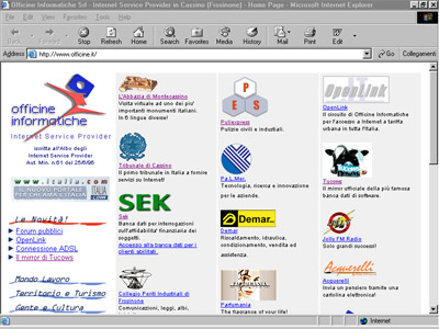 Home page del portale
